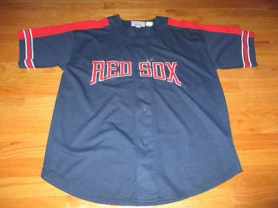 red sox button down jersey