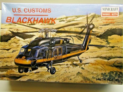 Minicraft 1:48 Scale U.S. Customs Blackhawk Model Kit Kit 11629