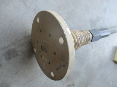 4.5' Short Antenna, Spring Base VSQ, *Damaged*, for HMMWV M998 or Mil Vehicle