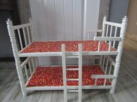 wooden doll bunk beds with ladder