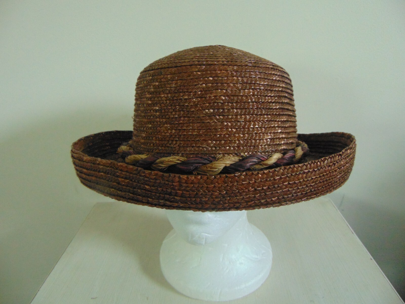Шапка Womens Vintage 90s Straw Hat 