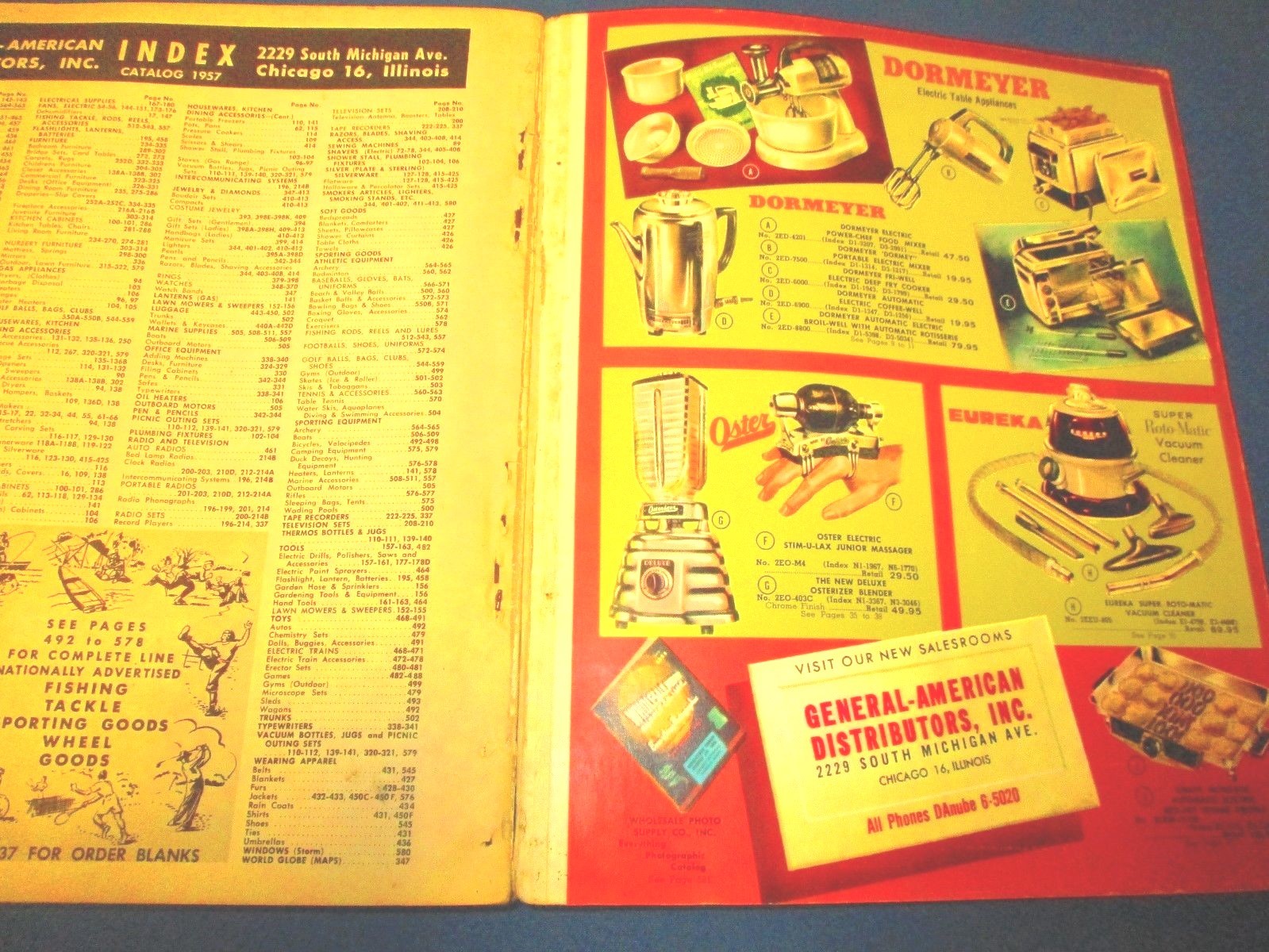1957 General American Distributors Inc. Wholesalers Catalog