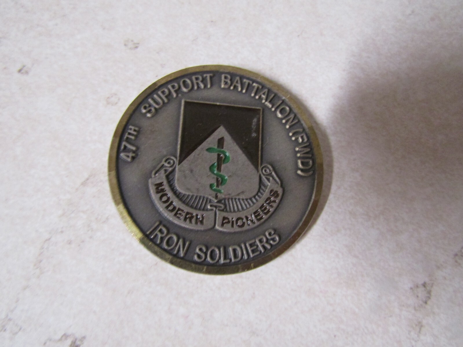 古着人気アイテム COIN CHALLENGE OLDER FIRST SOLDIERS IRON BN SUPPORT 47TH コレクション