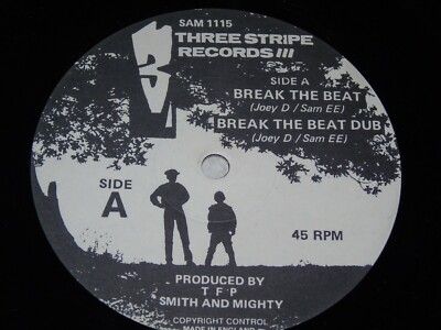 THREE STRIPE RECORDS - Break the beat - UK 4-track 12'' Vinyl Single