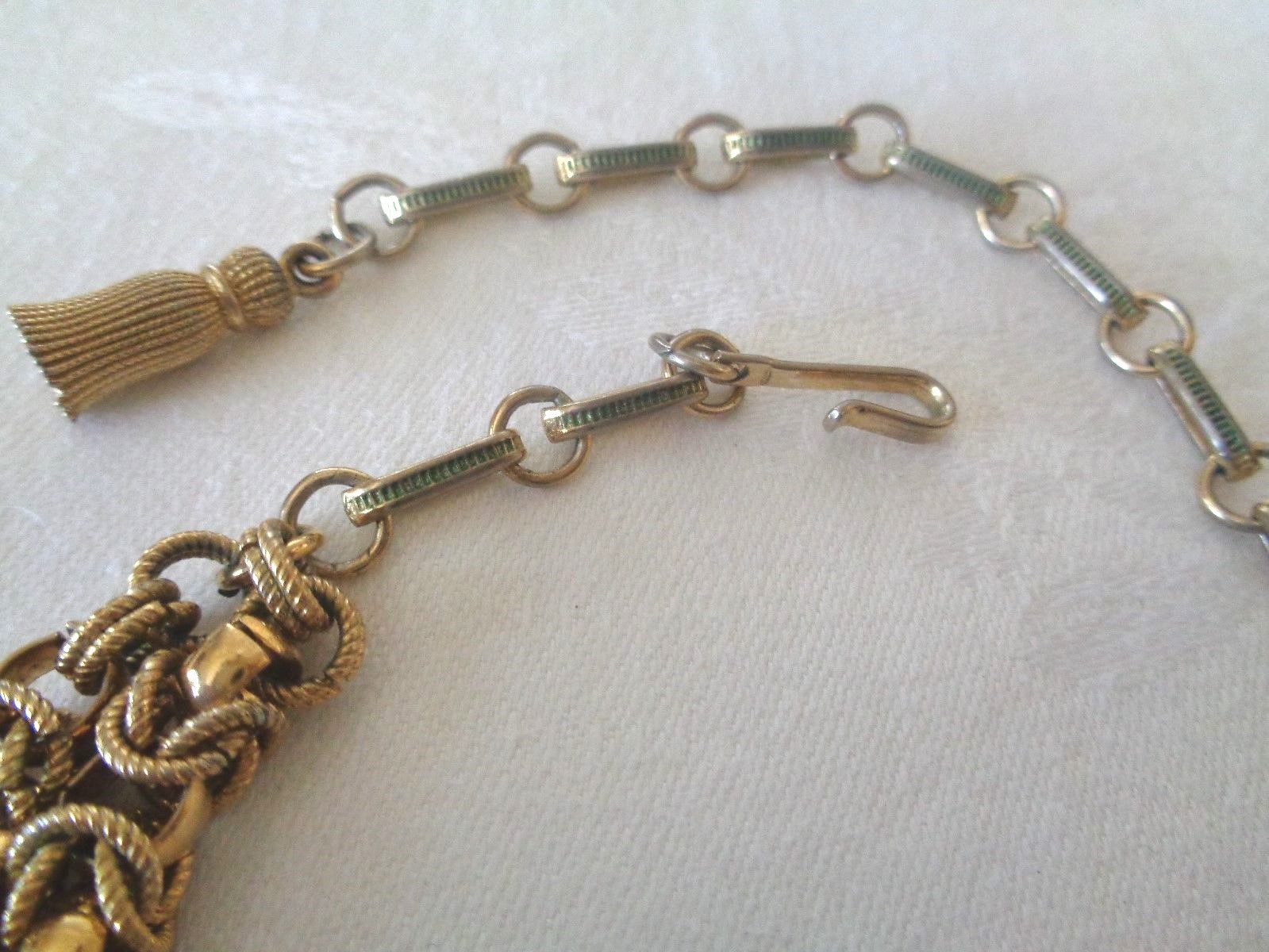 Vtg Gold Plated Double Strand String Chain Signed Coro Intricate Necklace 20