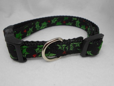 Holly n' Ivy 1'' Adj Dog Collar