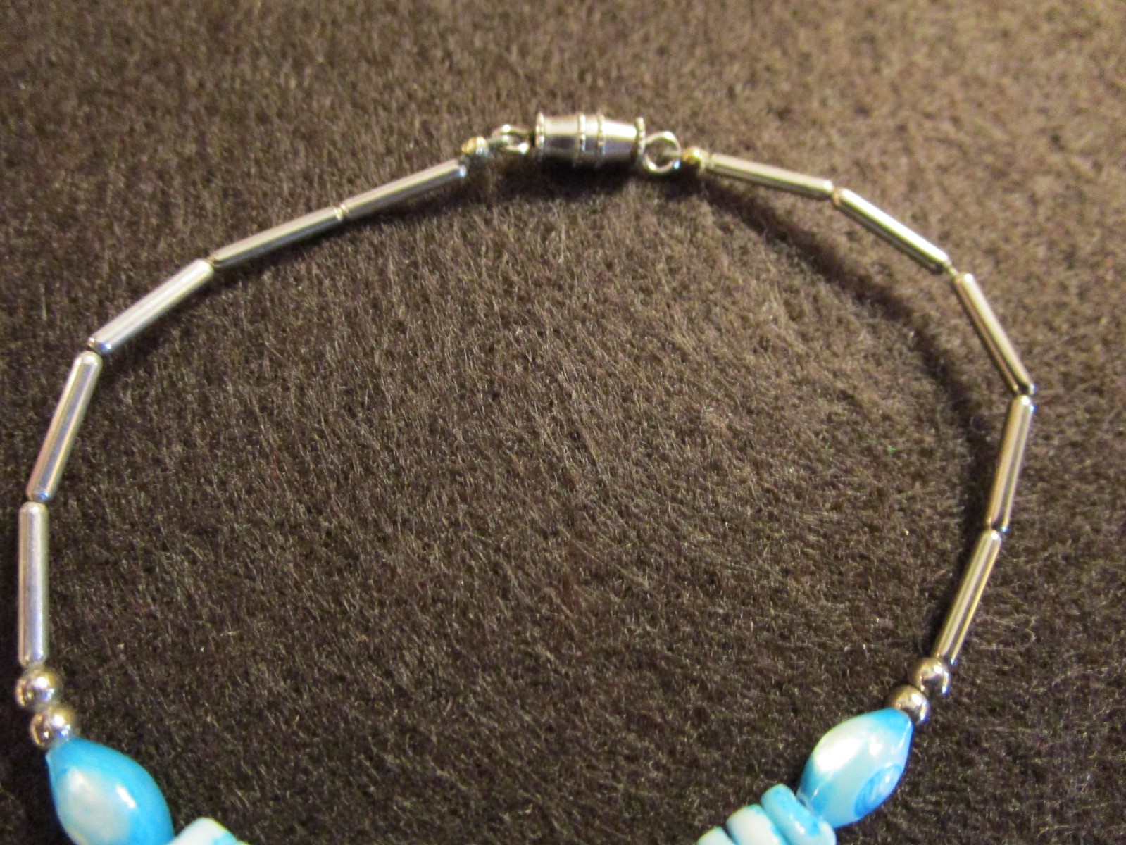 Vintage 1970s Sterling Tube Silver Bracelet