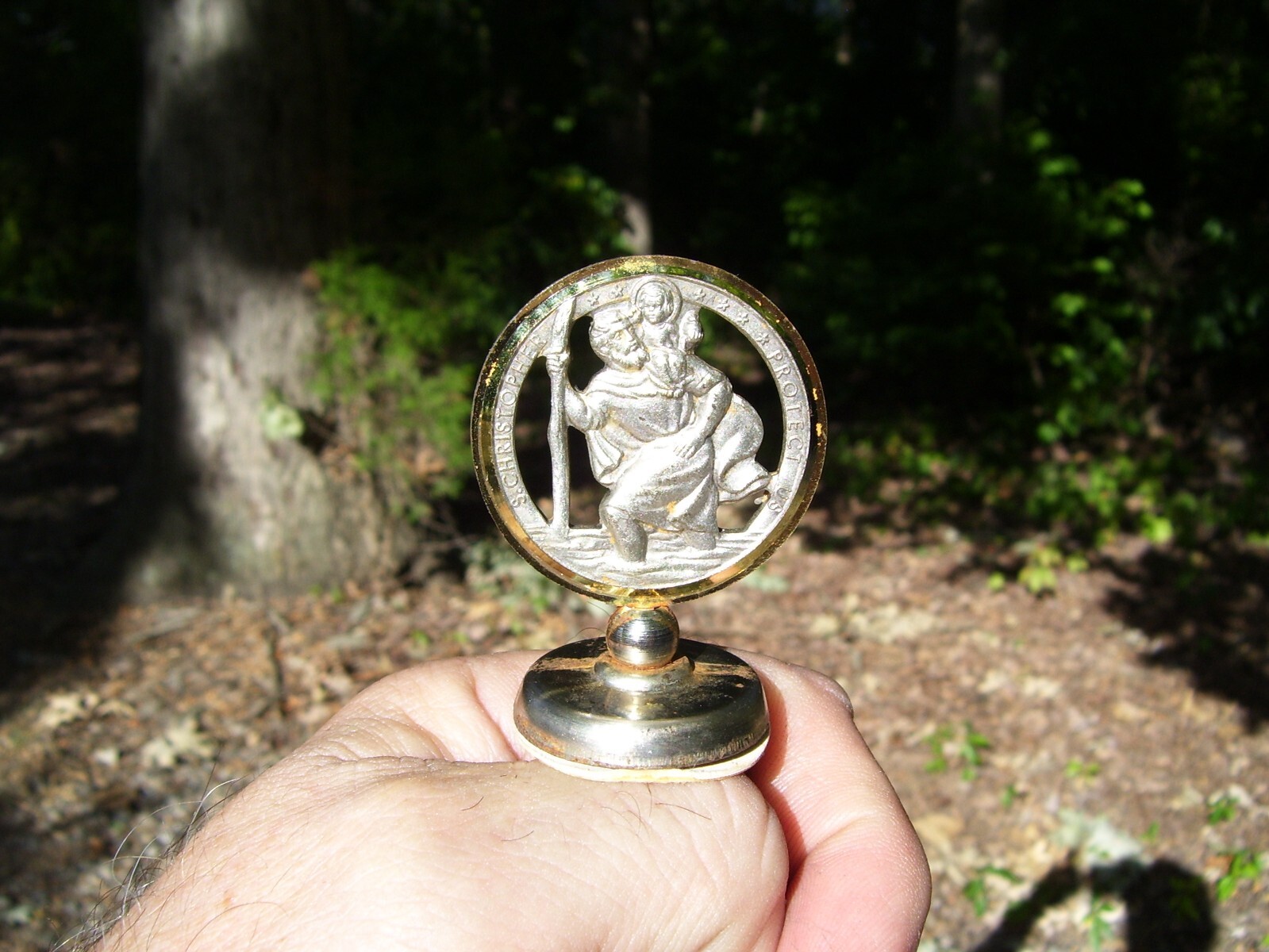 1950s Antique Dash ST Christopher Holy Guide highway Vintage Chevy Ford Hot Rod