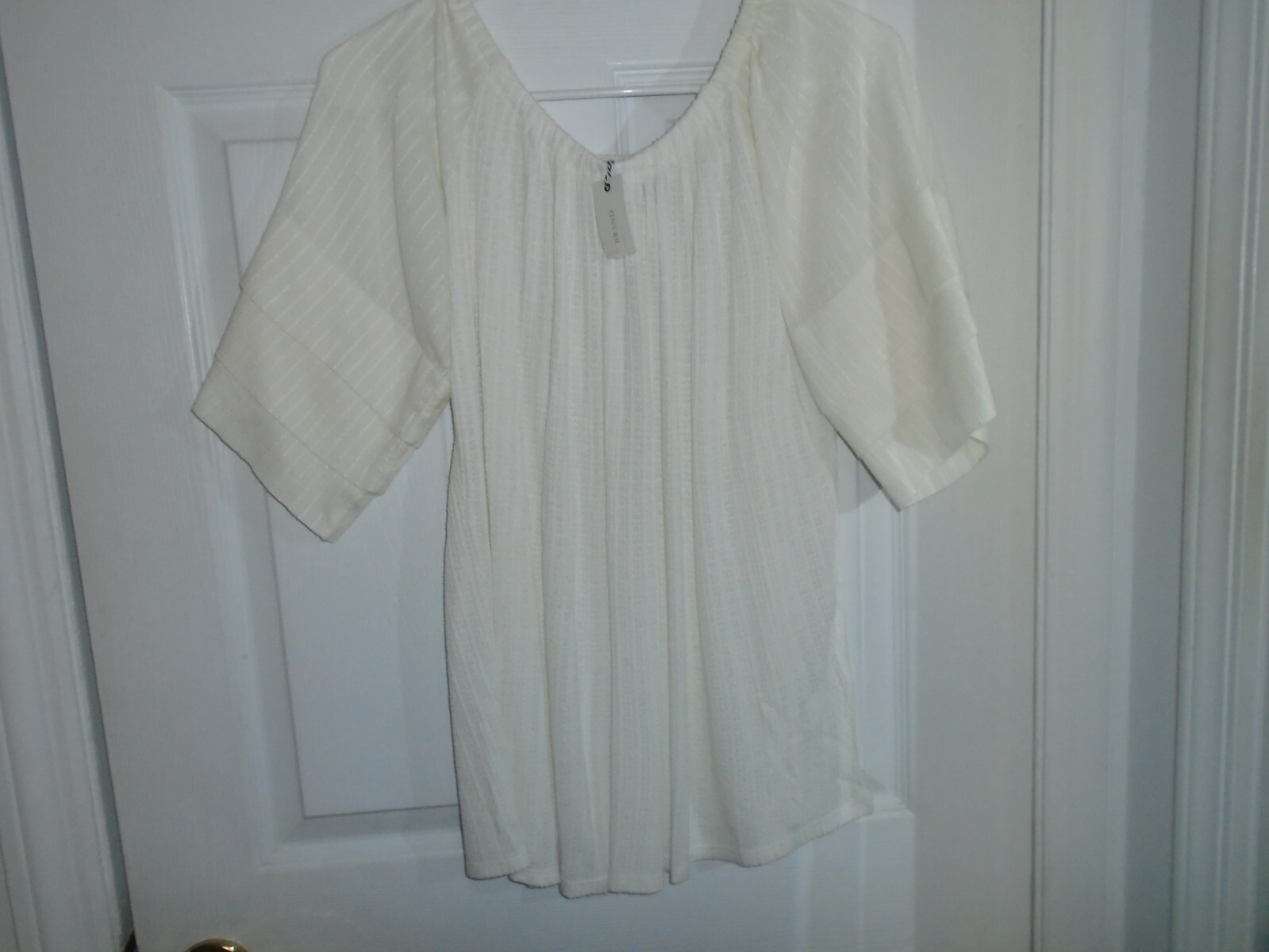 Lucky Brand Off Shoulder White Top Size Medium New With Tags