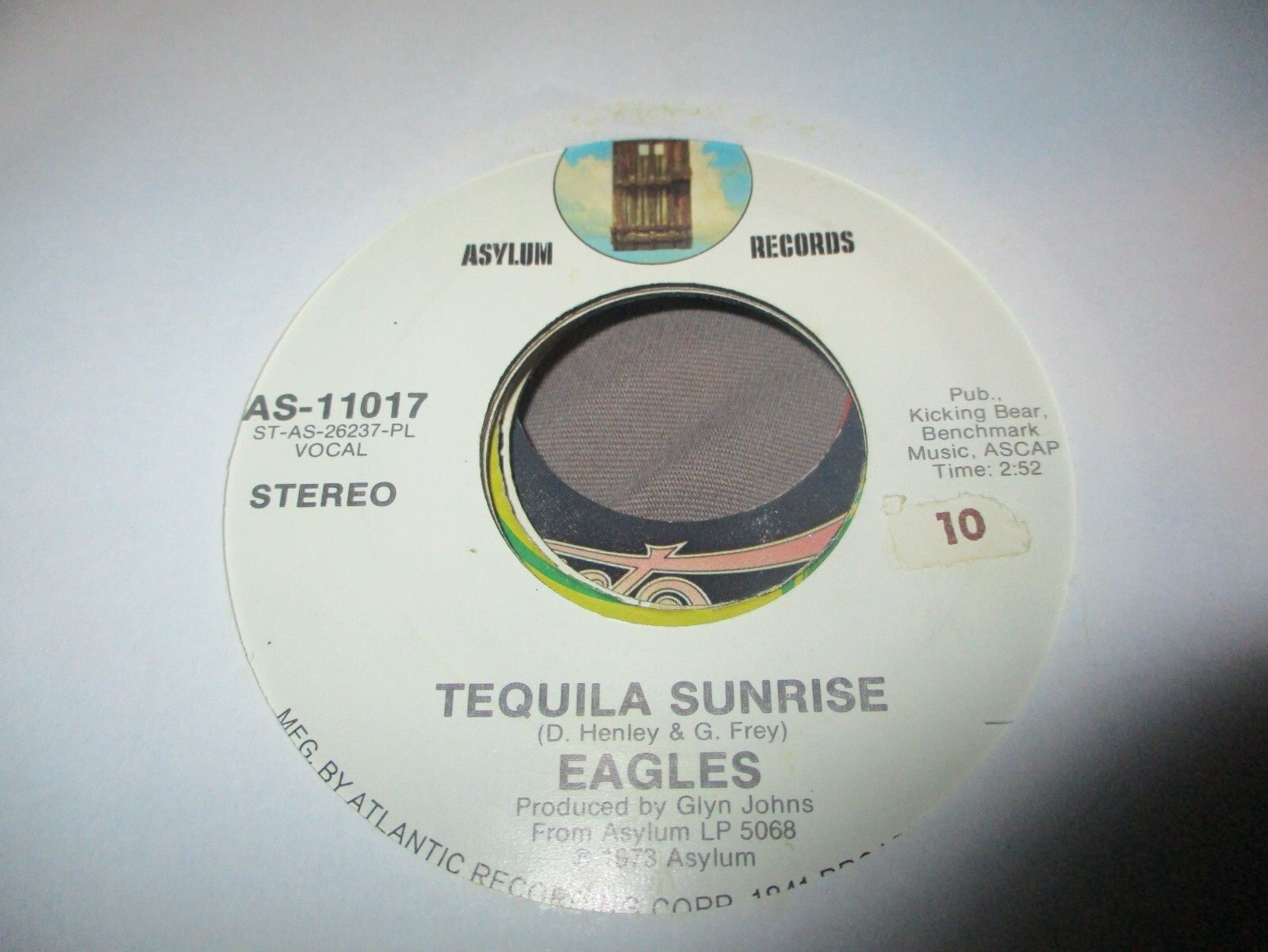 イーグルス　テキーラサンライズ　 7インチレコード Eagles – Tequila Sunrise | Releases | Discogs