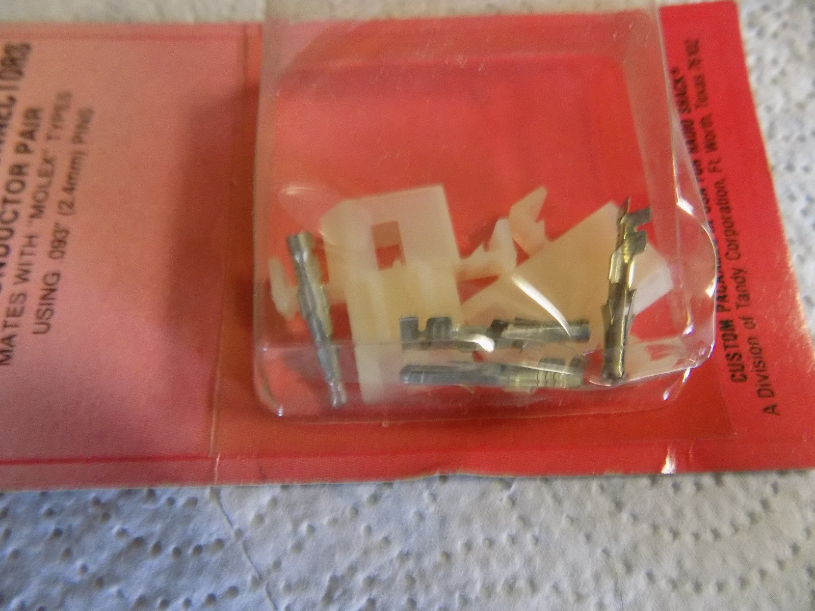 Archer Electronics Parts Molded NYLON Connectors Cat No. 274-222