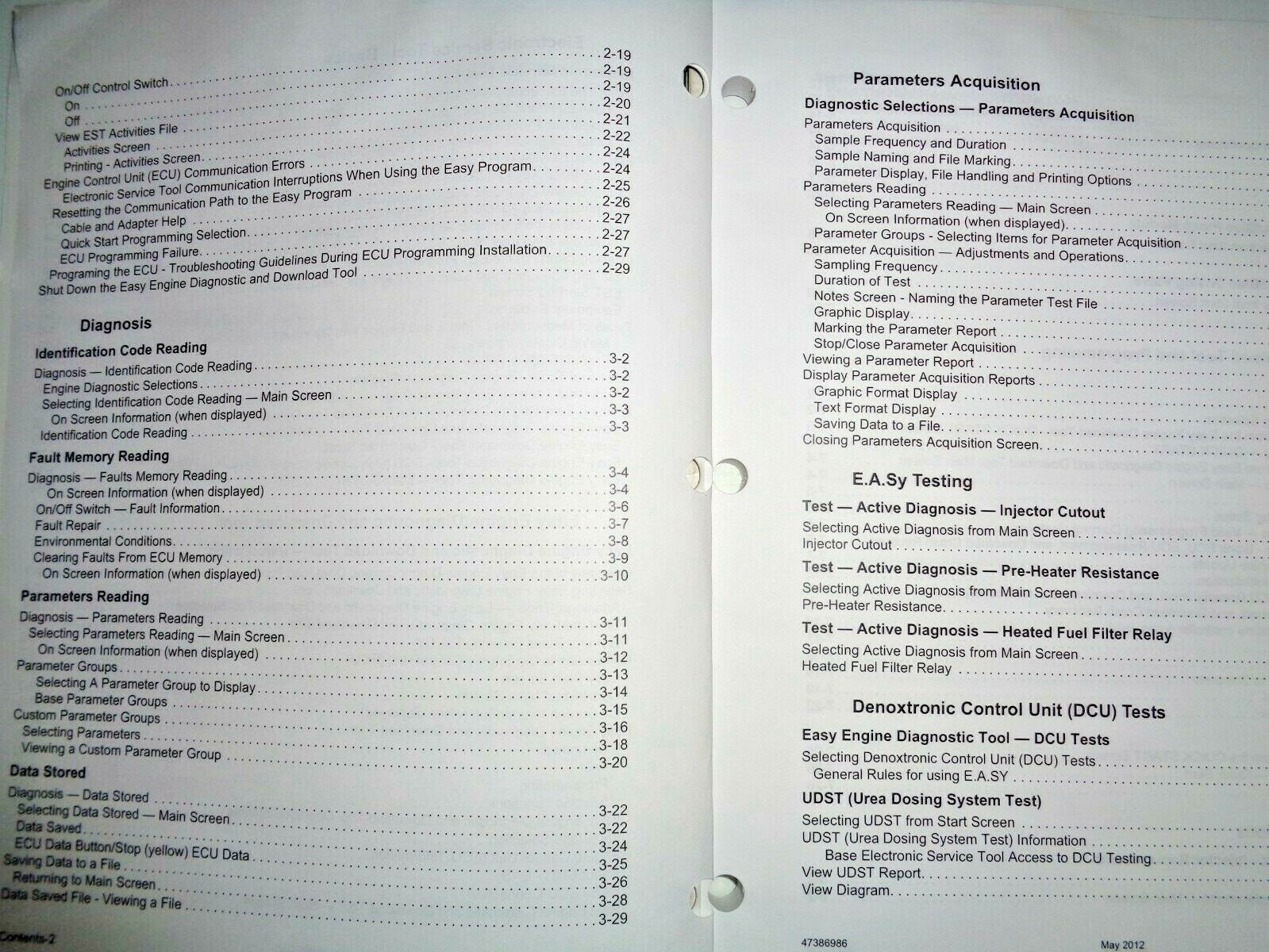 New Holland CNH Elec. Service Tool E.A.Sy Engine Diagnostic Download Tool Manual