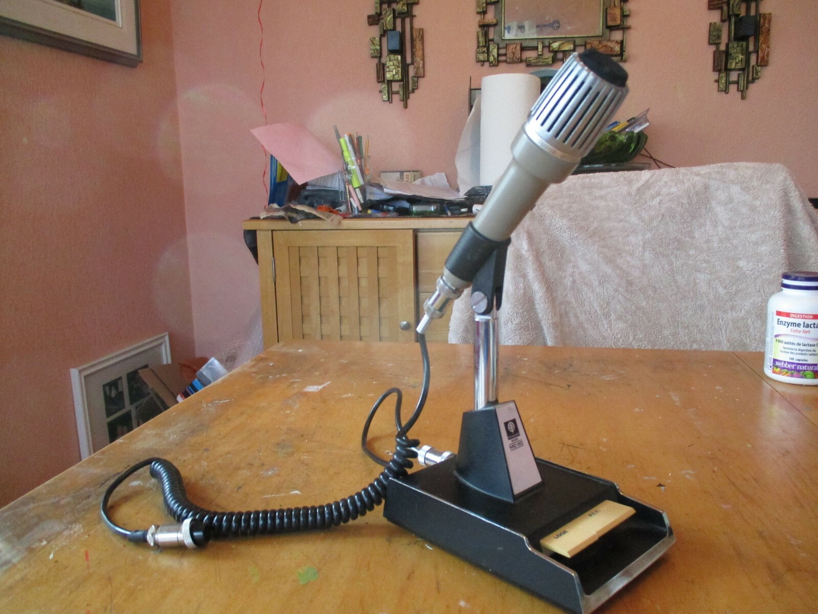 VERY NICE KENWOOD MC-50 MICROPHONE MIC SHORTWAVE HAM RADIO CARDOID DYNAMIC