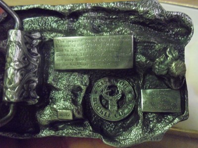 Vintage Belt Buckle The American Farmer Feeds the World