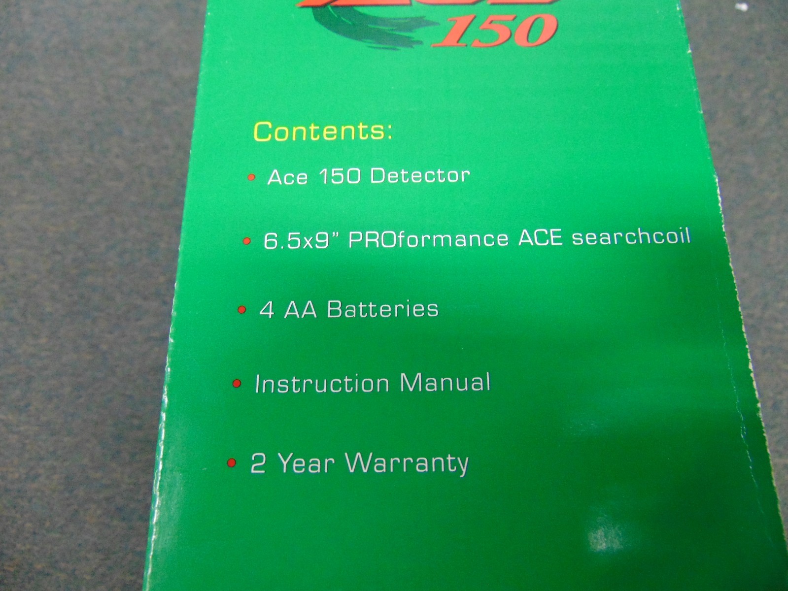 Garrett ACE 150 Metal Detector with Waterproof Search Coil Brand New in Box