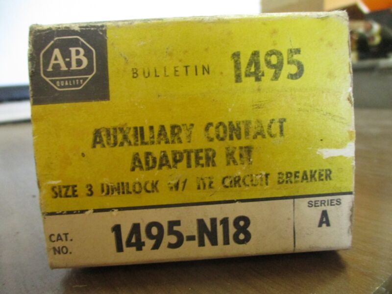 Allen-bradley Auxiliary Contact 1495-n18 Size 3 New Surplus