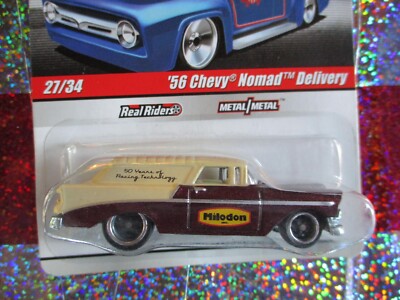 Hot Wheels Slick Rides 56 Chevy Nomad Delivery Milodon real riders 2009 27/34