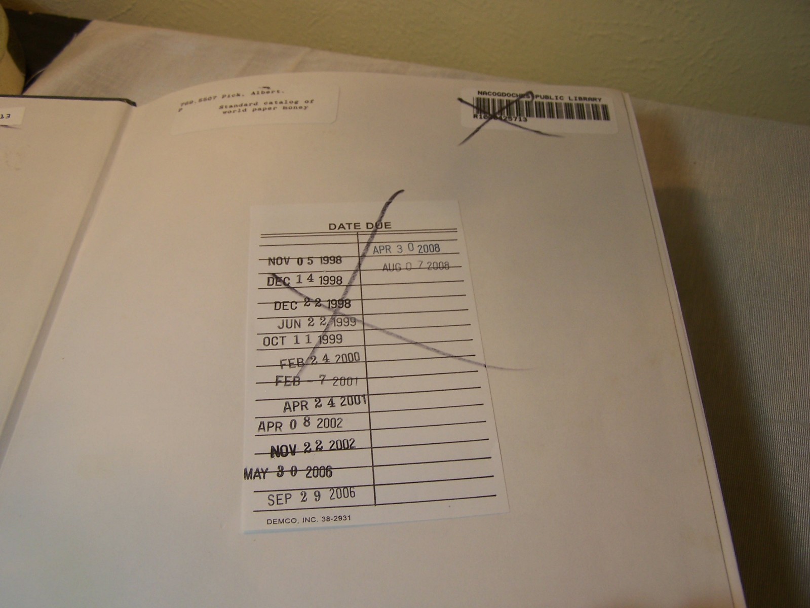 Standard Catalog of World Paper Money 7th edition Albert Pick volume 2