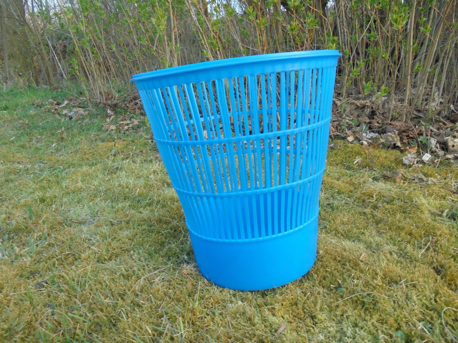 DDR Wäschekorb gelb Plaste Kunststoff Plastik 1980