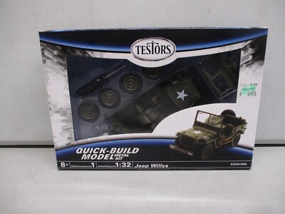 Testors Jeep Willys Metal Model Kit 1/32