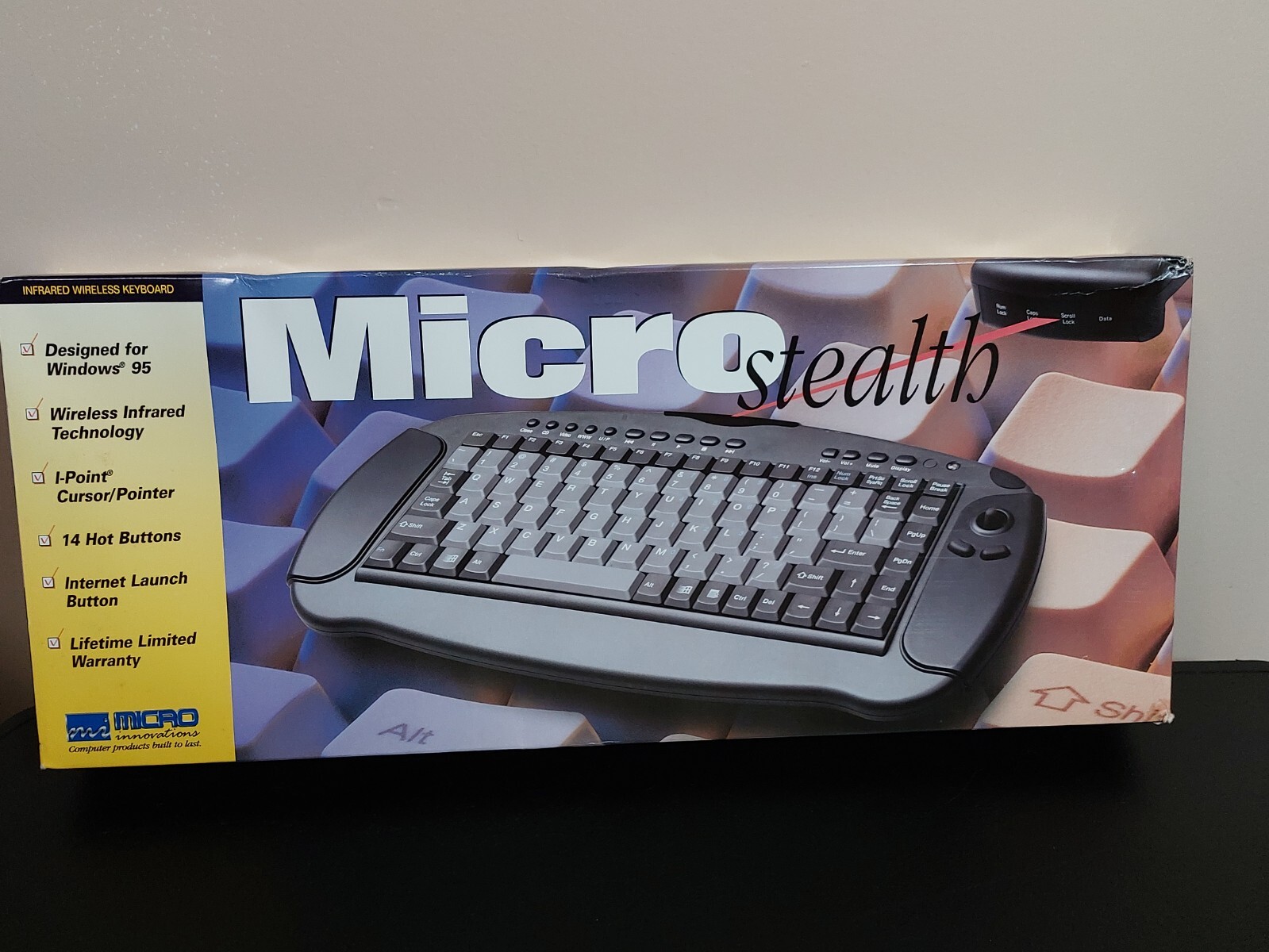 Kb99nt Micro Innovations Micro Stealth Wireless Keyboard