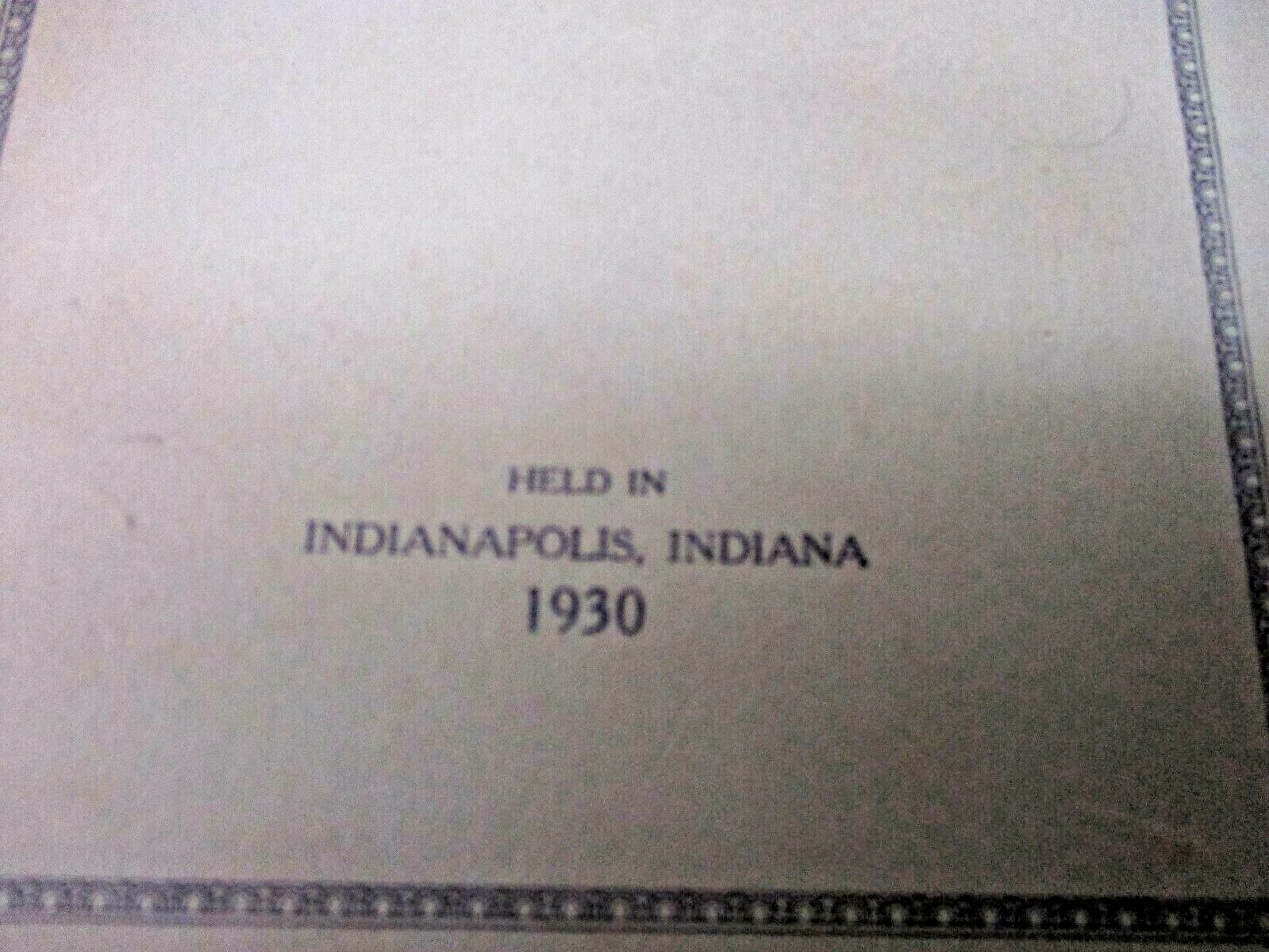 IOOF Oddfellows  1930 Journal of Proceedings Grand Lodge Indianapolis Indiana