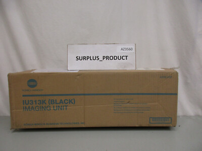 GENUINE KONICA MINOLTA IU313K, A0DE03F BLACK DRUM UNIT 120K YIELD DAMAGED BOX
