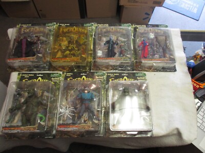 EVERQUEST DARK ELF HERETIC TROLL SHAMAN WARRIOR IKSAR LOT 7 2000 ACTION FIGURE