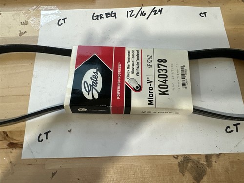 Serpentine Belt-Premium OE Micro-V Belt Gates K040378 | eBay