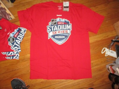 New W/Tag 2016 NHL STADIUM SERIES COLORADO Vs DETROIT T Shirt Small Reebok