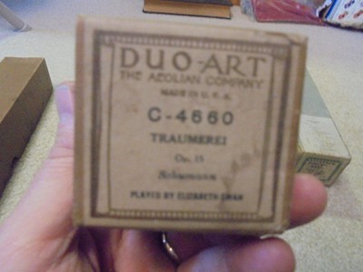Vintage Three Piano Rolls Small Box Home onthe Range Duo-Art Artistyle