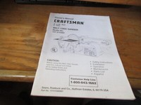 Craftsman 137.215360 Belt Disc Sander Instruction Manual