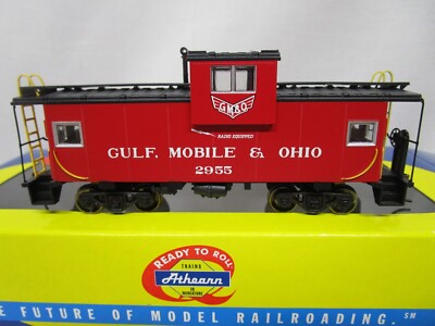 Athearn HO Scale GMO Gulf Mobile Ohio Wide Vision Caboose Car #2955 NOS 75194