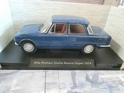 ALFA ROMEO Giulia Nuova Super Limousine blau blue 1974 18147 MCG SP NEU 118 