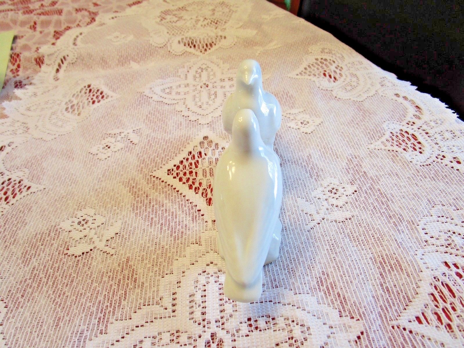 Vintage Haviland Limoges White Birds Figurine Signed & #'ed by Mary Haviland EXC