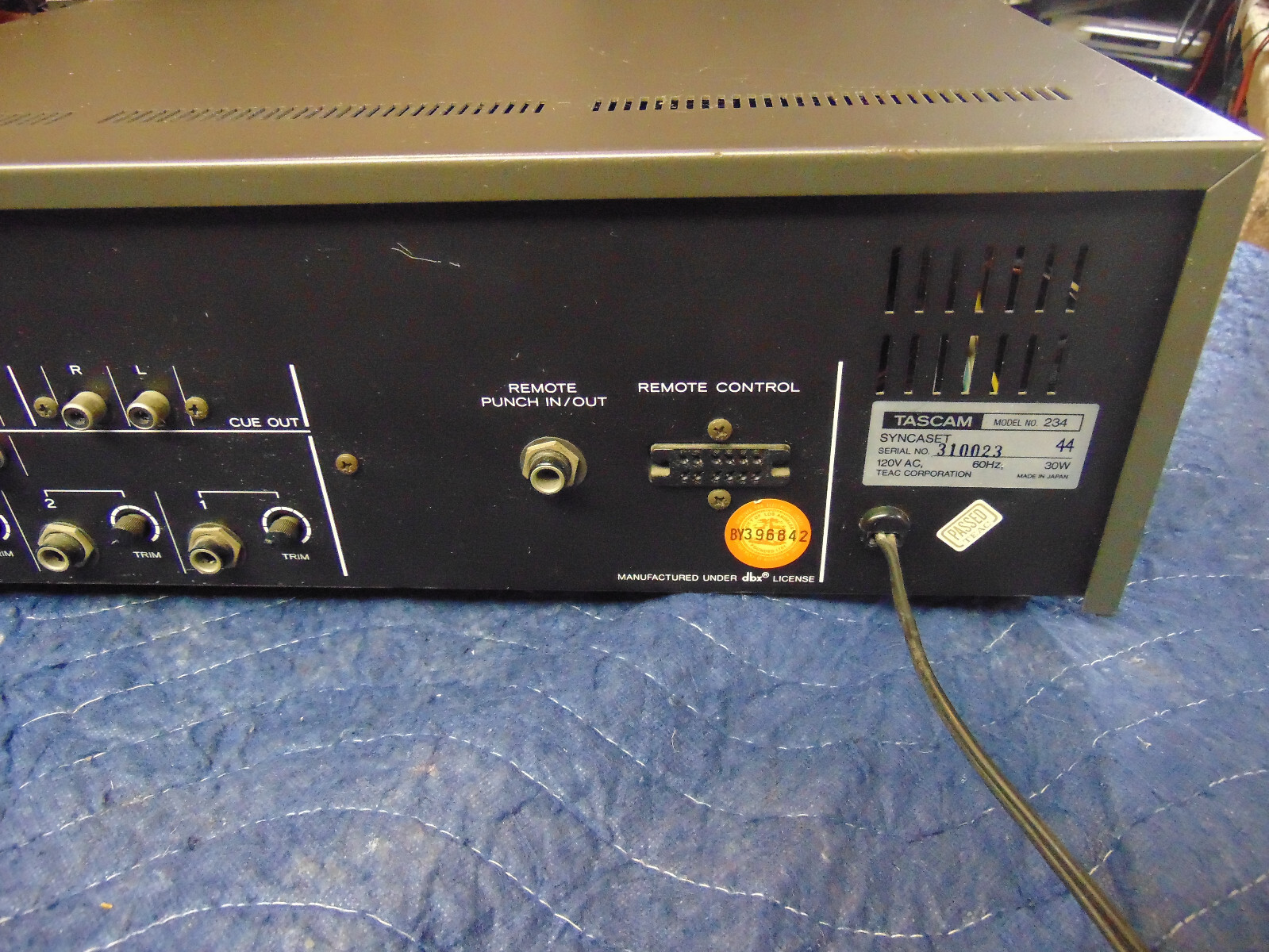 タスカム234 TASCAM 234 SYNCASET 1983 TASCAM 234 SYNCASET 4-track Cassette Deck. : r