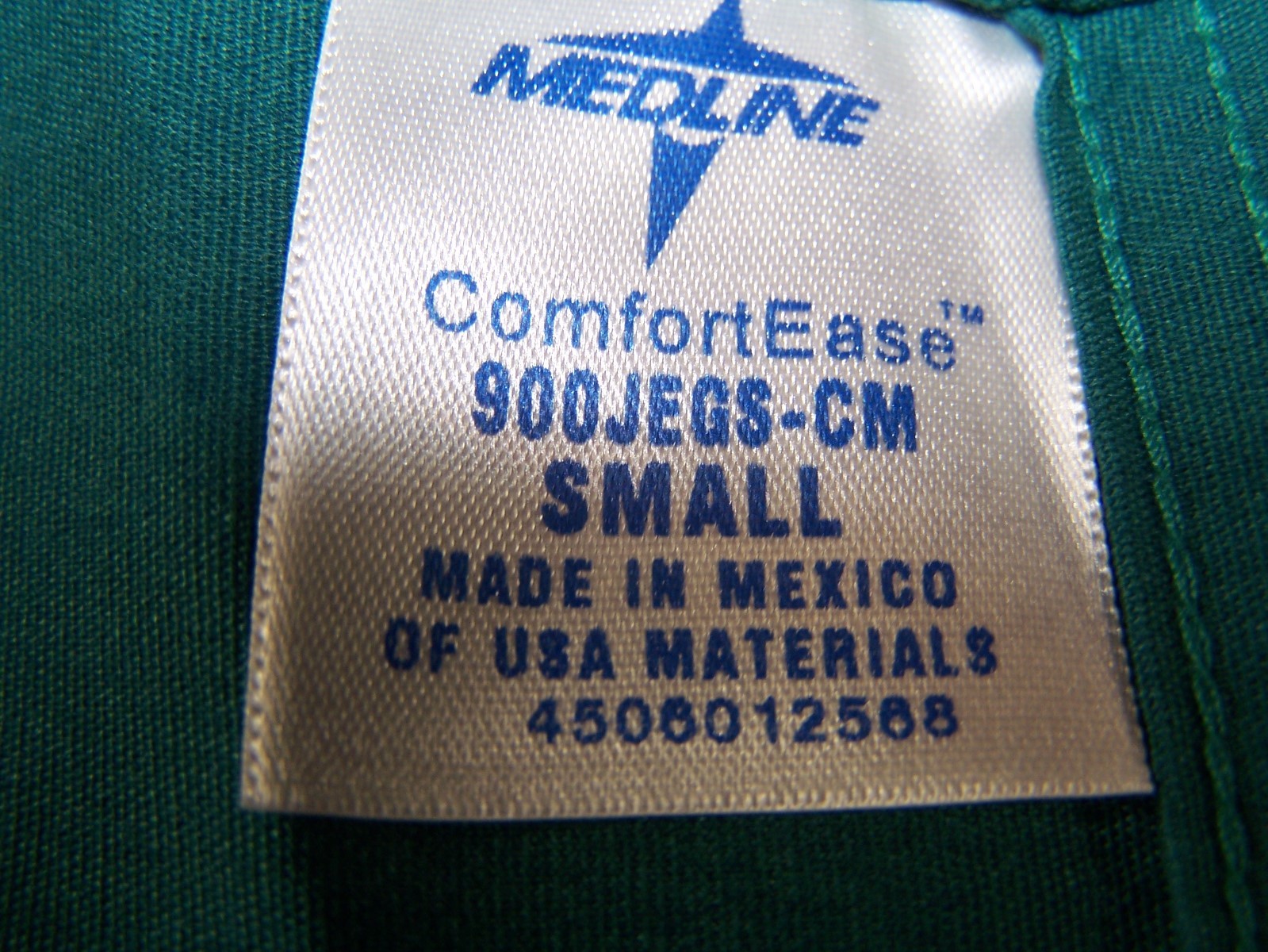 Medline Comfort Ease Unisex Green Medical Scrubs Top & Bottom Set Size S