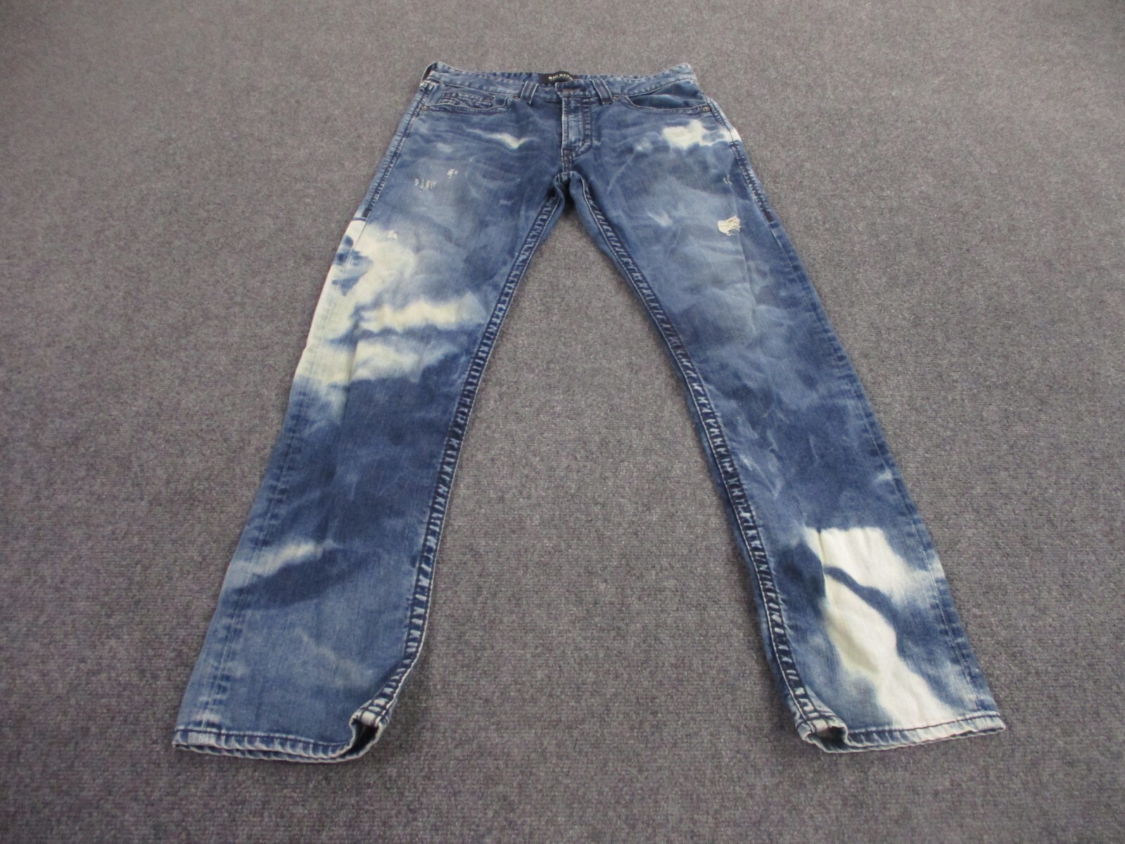 Big Star Jeans Adult 34 Denim Venture Straight Bleached Acid Wash