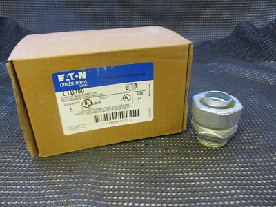 CROUSE HINDS LTB100 1'' STRAIGHT SEALTIGHT CONNECTOR  QTY 1