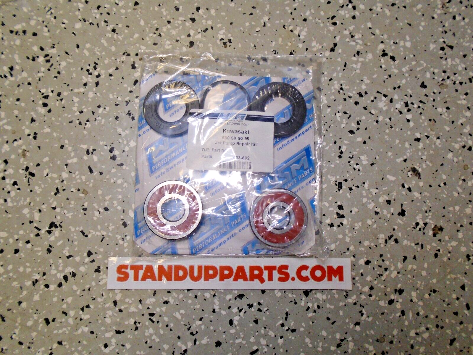 Kawasaki 550-SX Jet-ski Jet Pump Rebuild Kit W/ Bearings