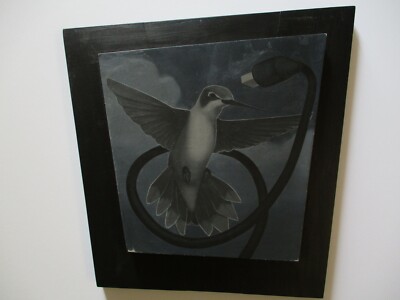 MODERNIST  SURREAL BIRD PAINTING TECHNOLOGY SURREALISM MODERNISM REALISM SEUBERT