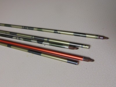 Lot of 5 - Vintage Aluminum Arrows XX75 Camo Hunter, Easton X7