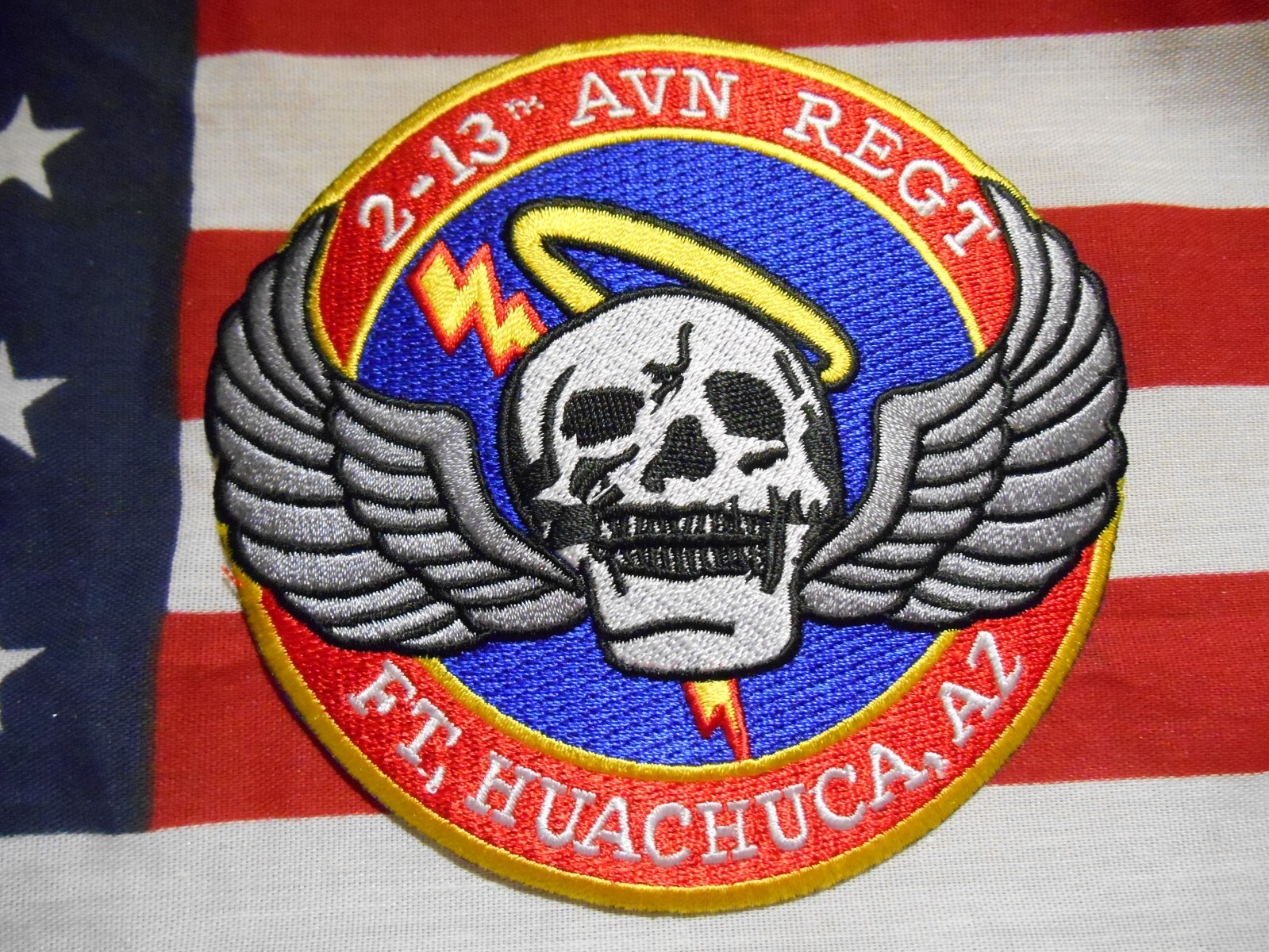 US ARMY 2-13TH AVIATION REGIMENT FT. HUACHEUCA, AZ POCKET PATCH 4