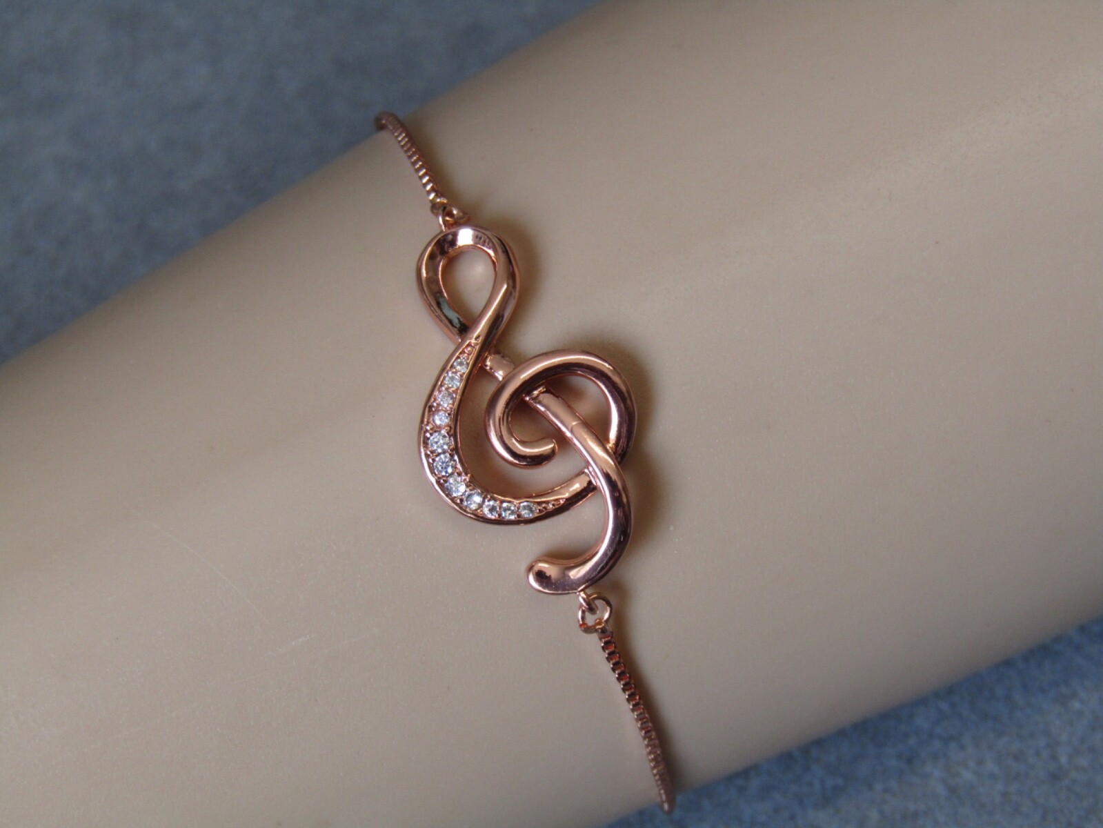 Rose Gold Musical Note Bracelet Rose Gold Musical Note Bracelet