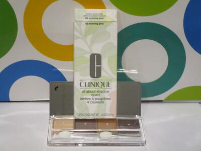 CLINIQUE ~ ALL ABOUT SHADOW QUAD ~ # 03 MORNING JAVA ~ .16 OZ