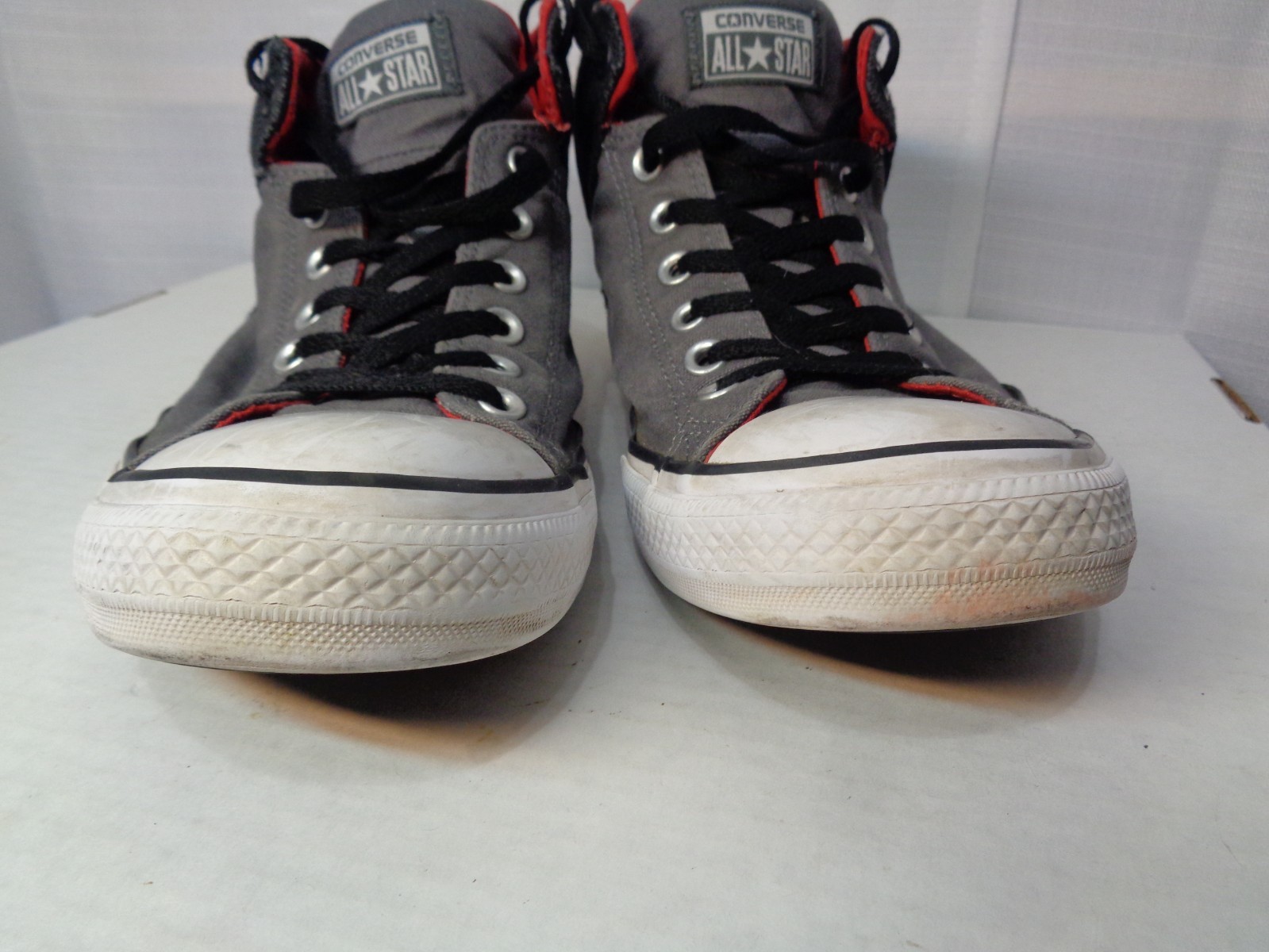 Converse Chuck Taylor All Star High Street Sz M 11 W 13 Black Gray Red
