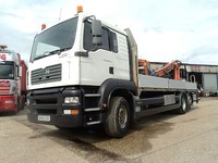 2005 MAN TGA 26-310 6x2 Sleeper cab, rear mounted Altas Terex 100.1 Crane, 26ft 