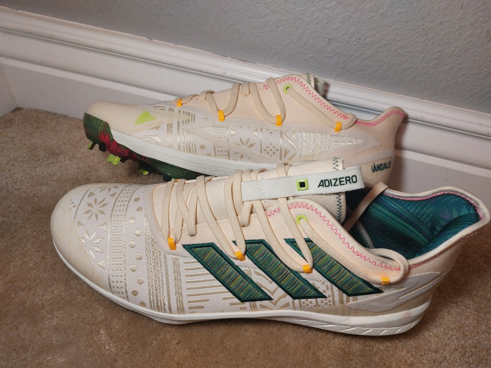 ADIDAS ADIZERO AFTERBURNER 8 HISPANIC HERITAGE BASEBALL ADIDAS ADIZERO AFTERBURNER 8 HISPANIC HERITAGE BASEBALL