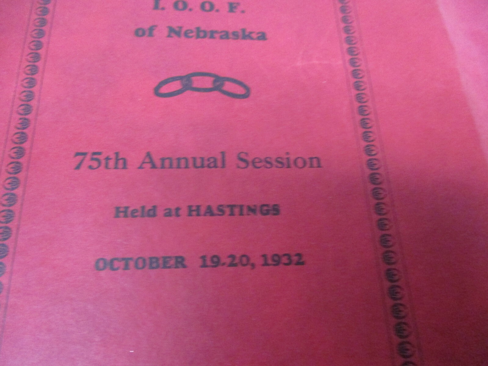 10 IOOF Oddfellows Grand Lodge of Nebraska 1930's Sessions Books