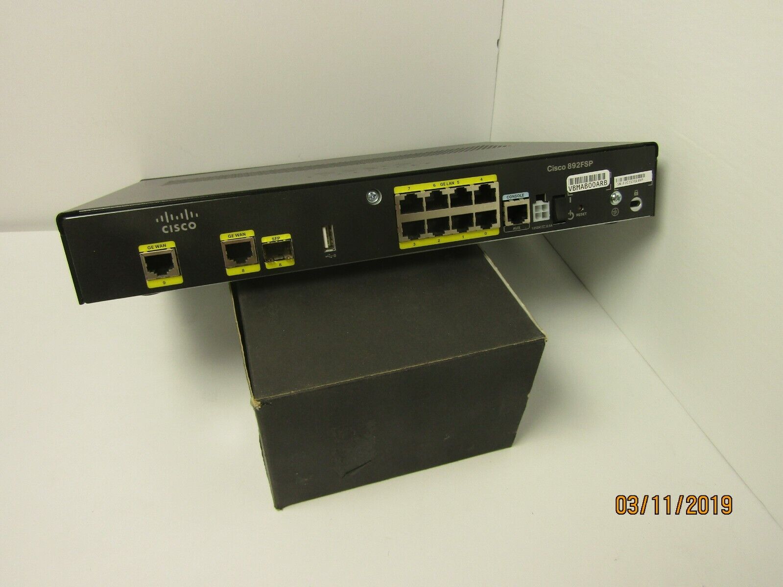 Cisco C892FSP-K9-V02  Port Wired Router